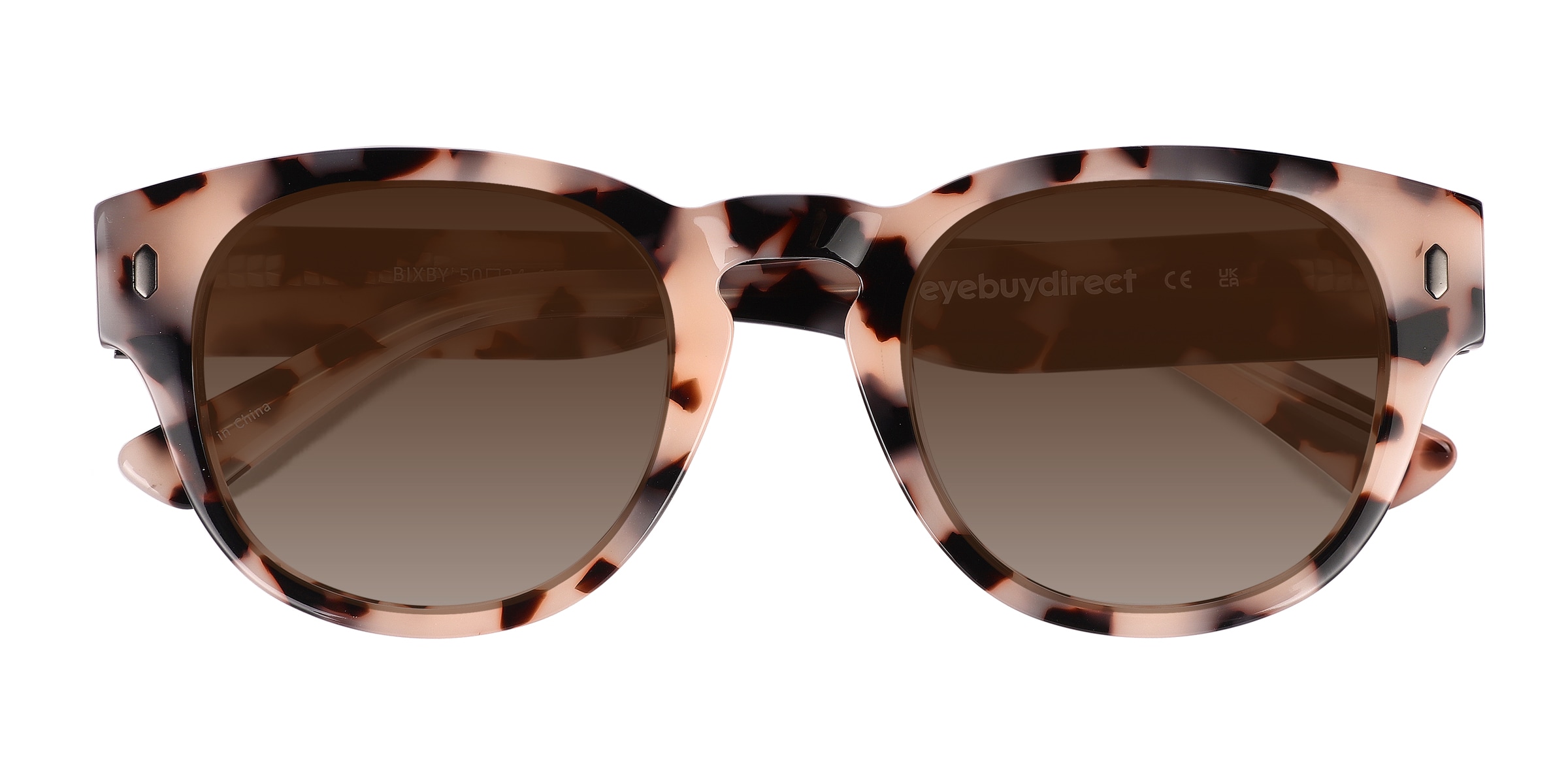 Bixby - Round Ivory Tortoise Frame Prescription Sunglasses