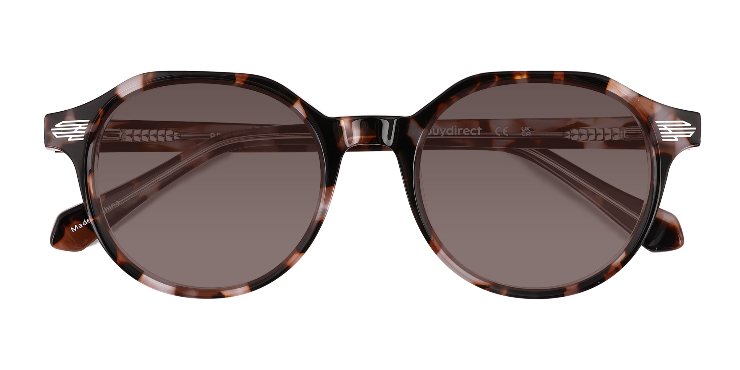 Beaux - Round Tortoise Frame Prescription Sunglasses