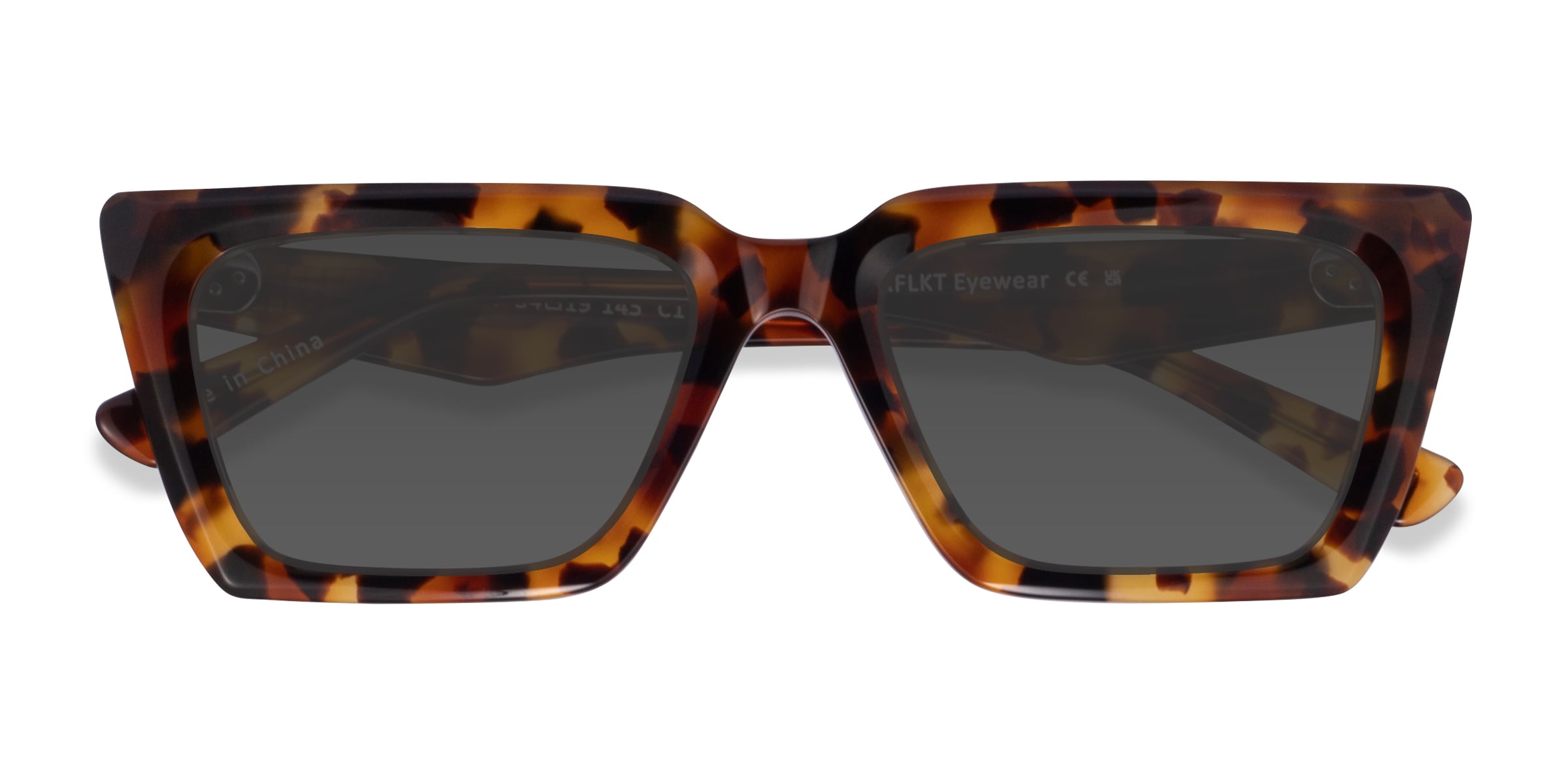 Yara - Rectangle Tortoise Frame Prescription Sunglasses