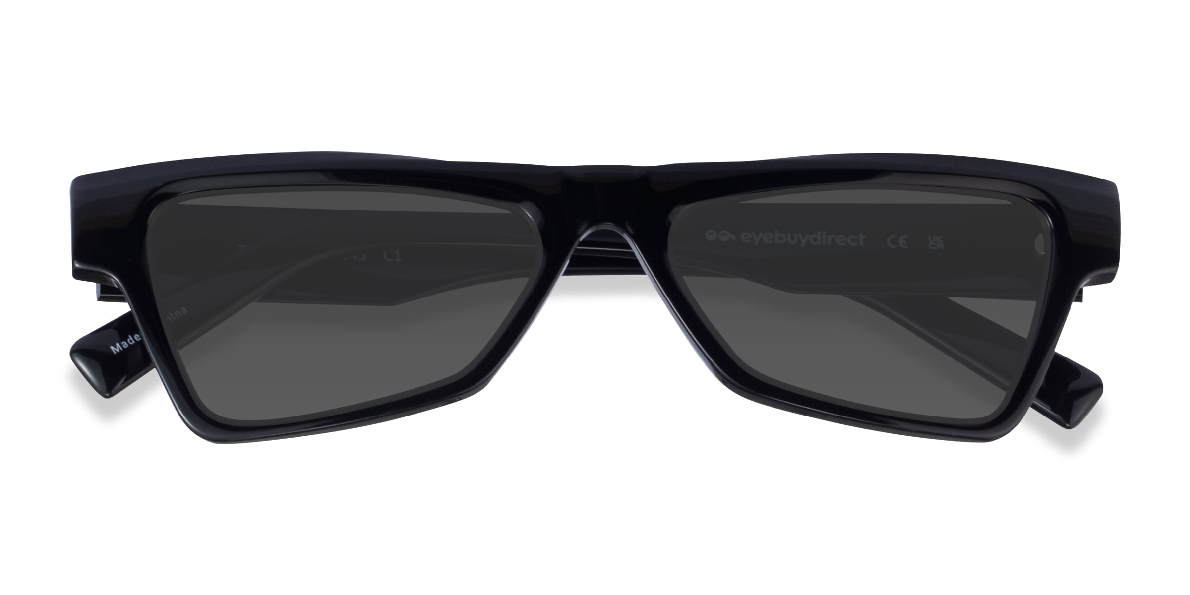Zizi - Cat Eye Black Frame Sunglasses For Men