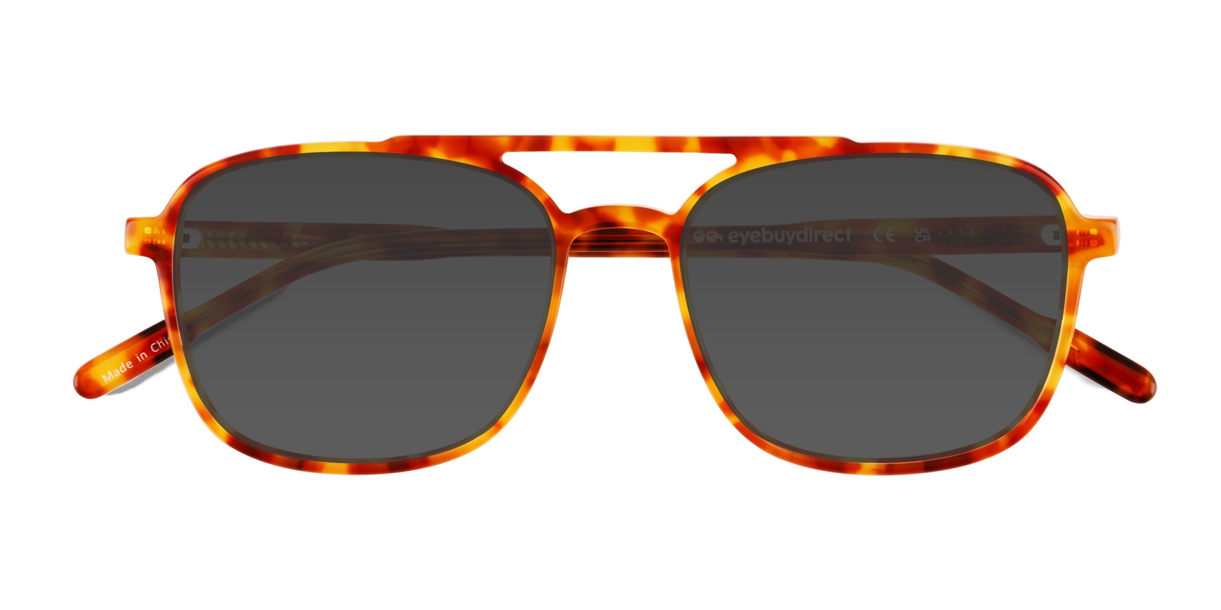 Cam - Aviator Orange Tortoise Frame Prescription Sunglasses
