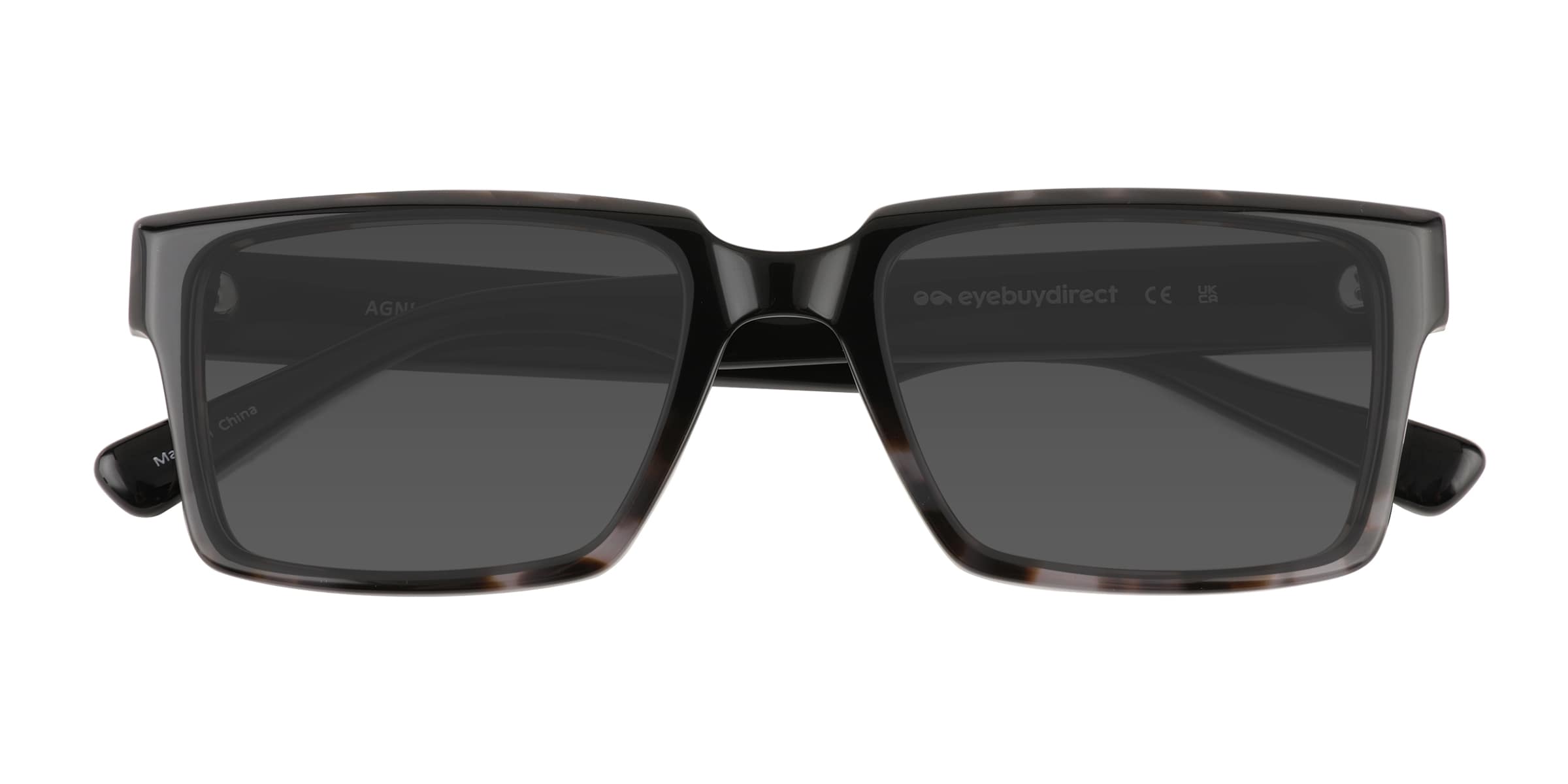 Agni - Square Gray Tortoise Frame Sunglasses For Men