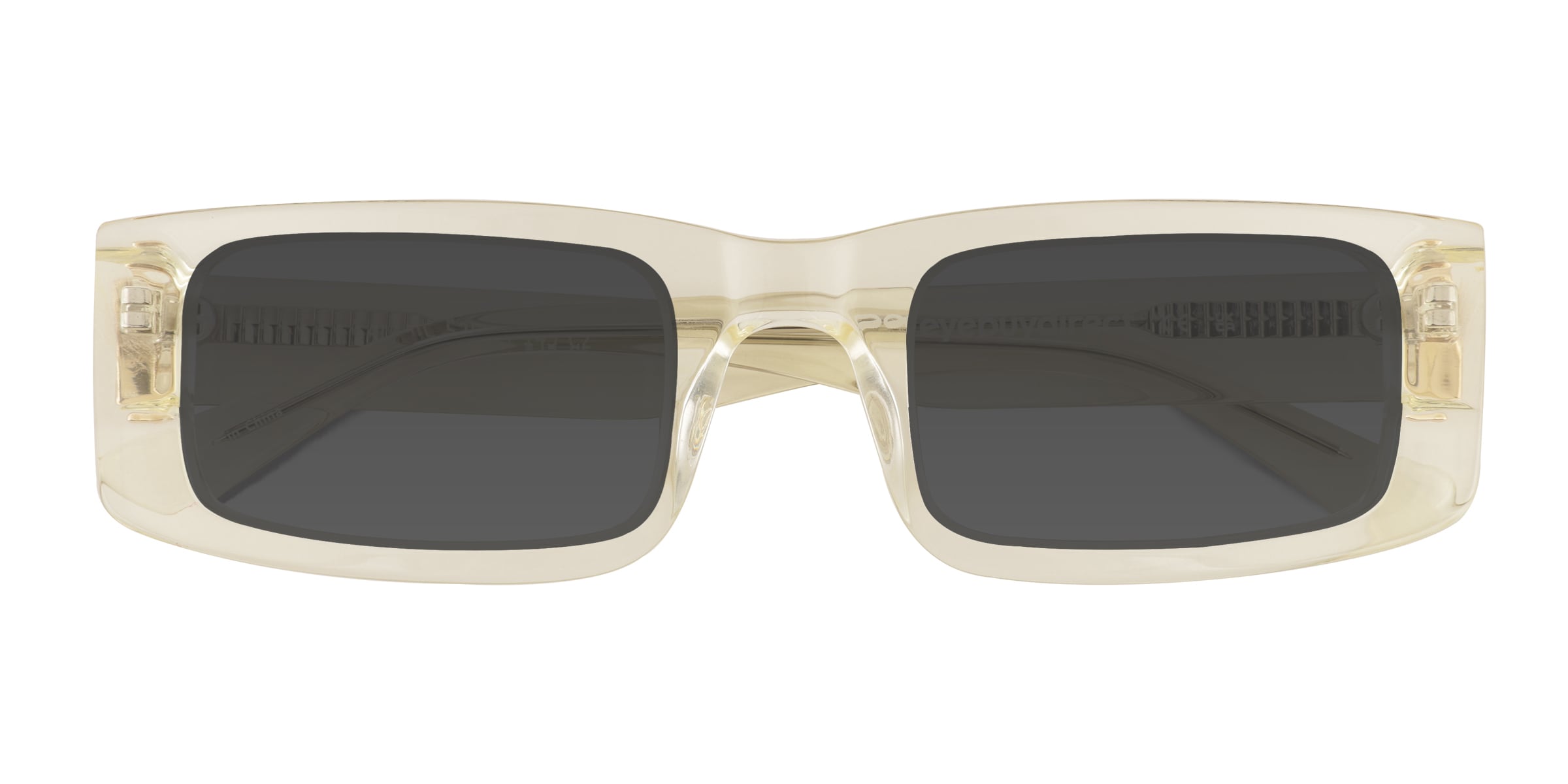 Alaric - Rectangle Clear Yellow Frame Prescription Sunglasses