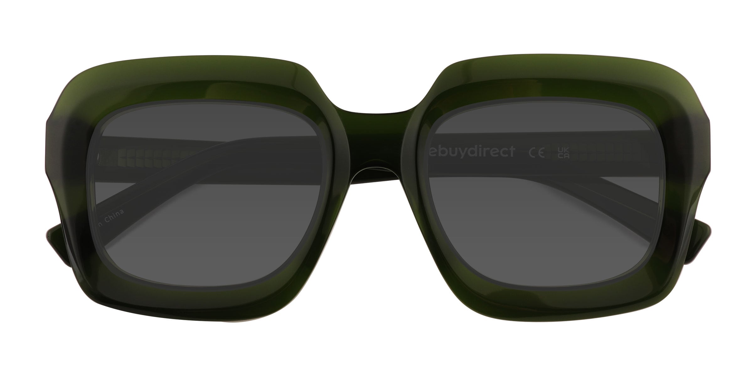 Chirico - Square Clear Green Frame Prescription Sunglasses