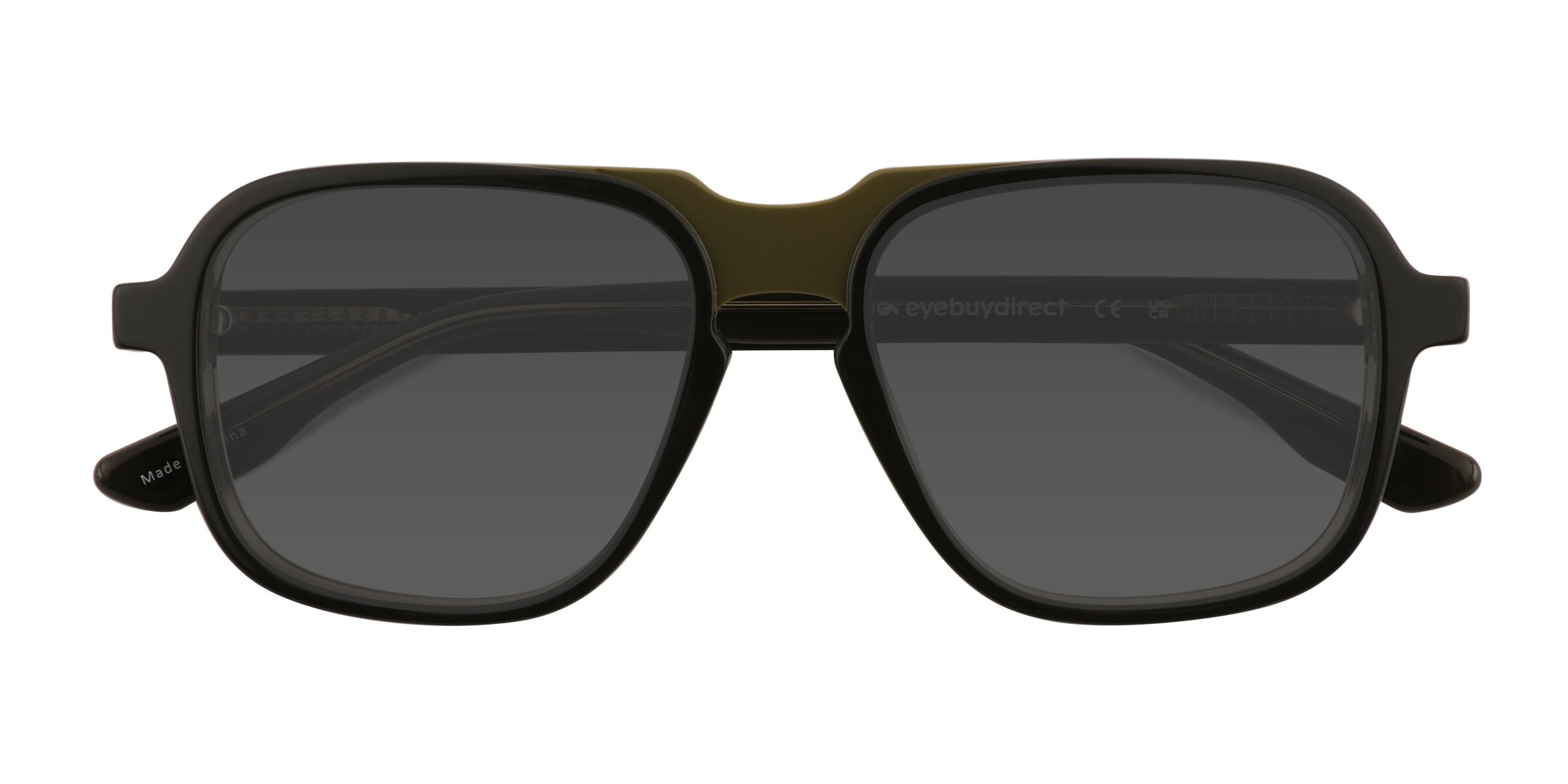 Abyss - Aviator Dark Olive Green Frame Sunglasses For Men