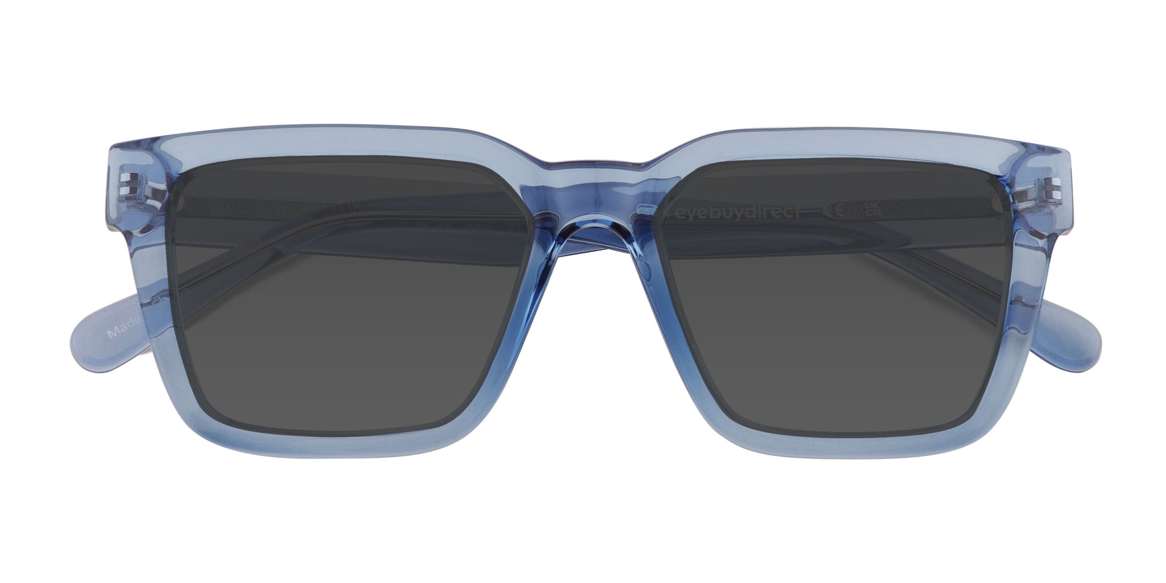 Zoink - Square Clear Blue Frame Sunglasses