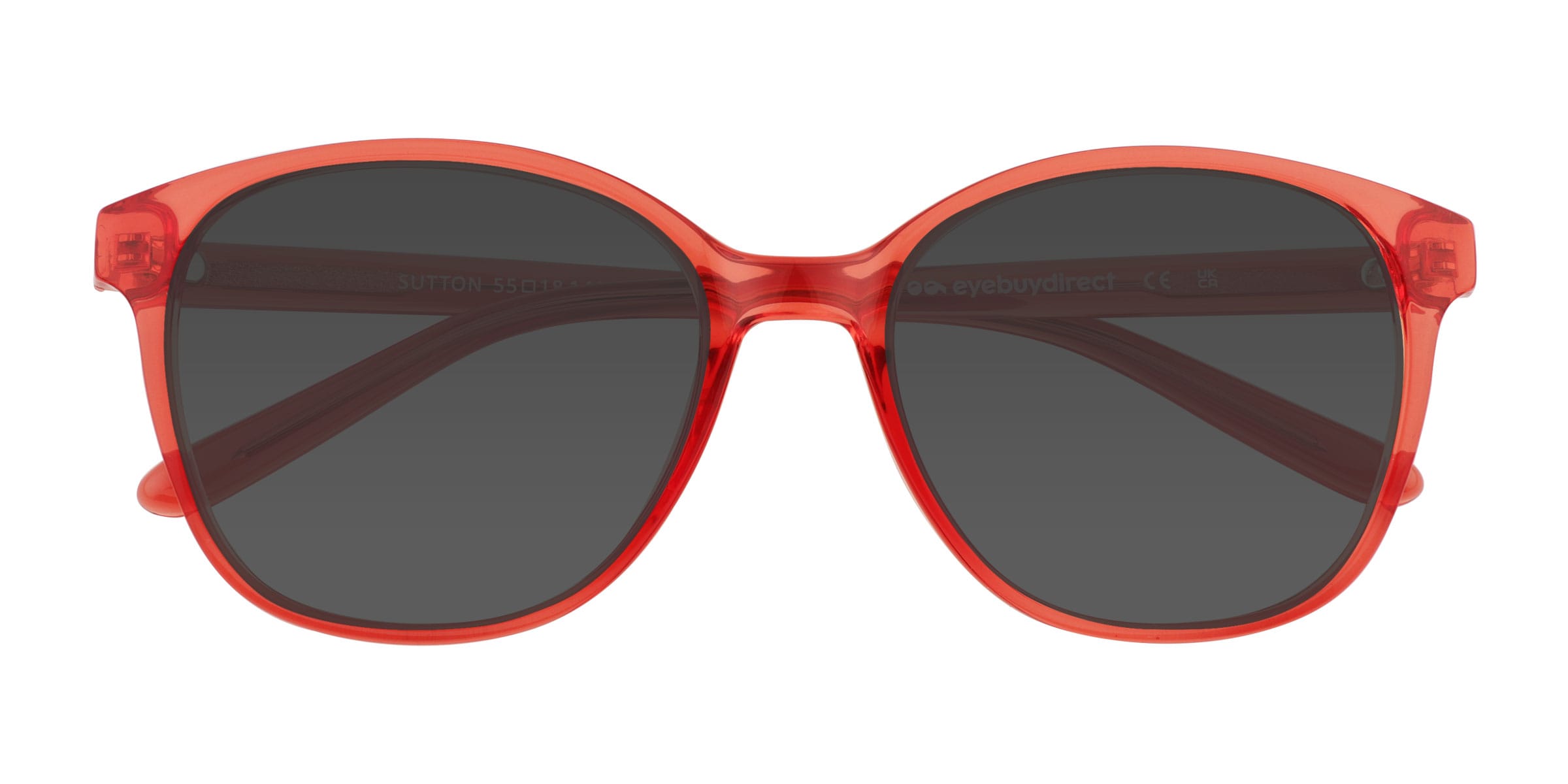 Sutton - Cat Eye Clear Coral Frame Sunglasses For Women