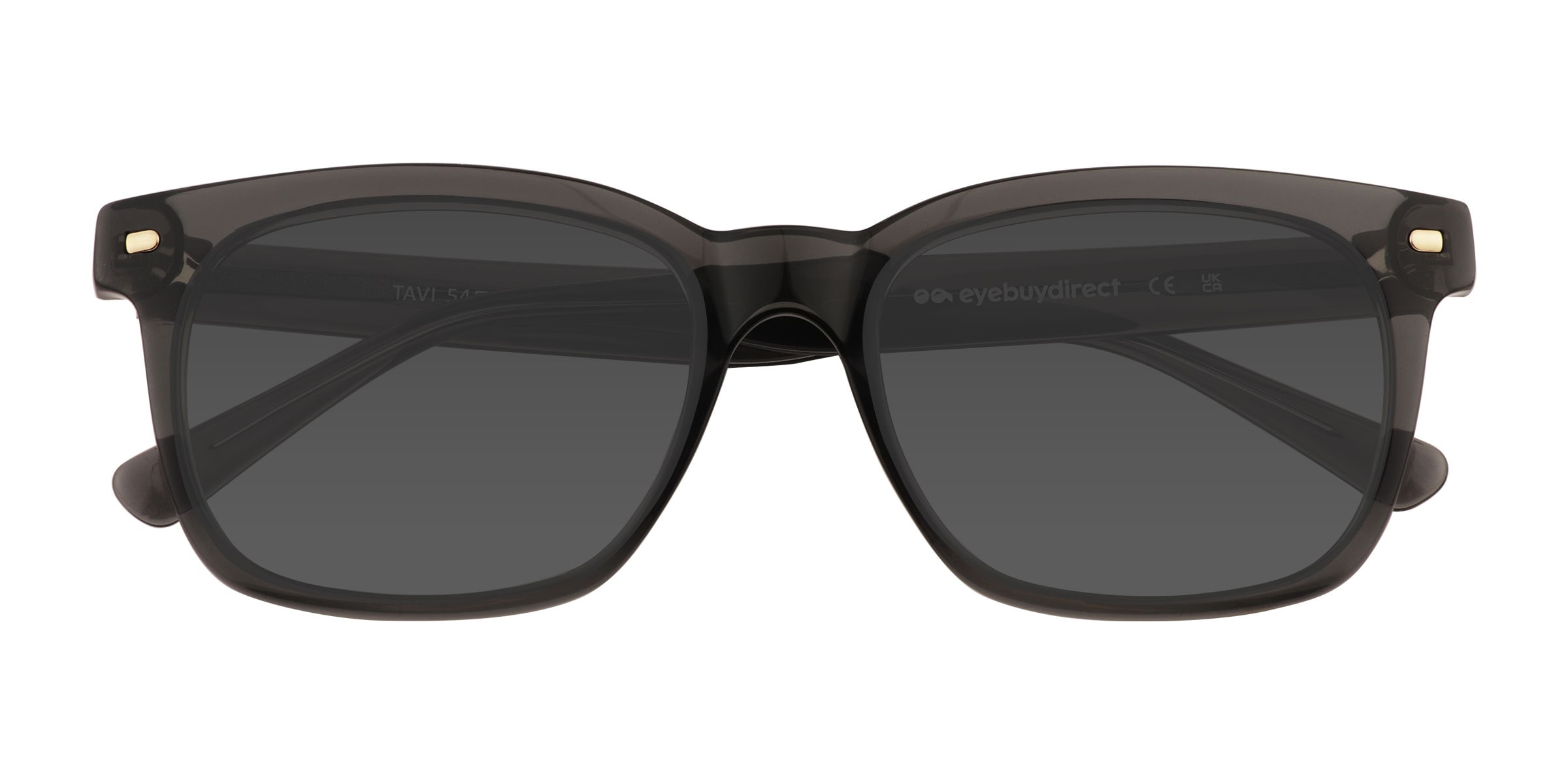 Tavi - Square Clear Gray Frame Prescription Sunglasses
