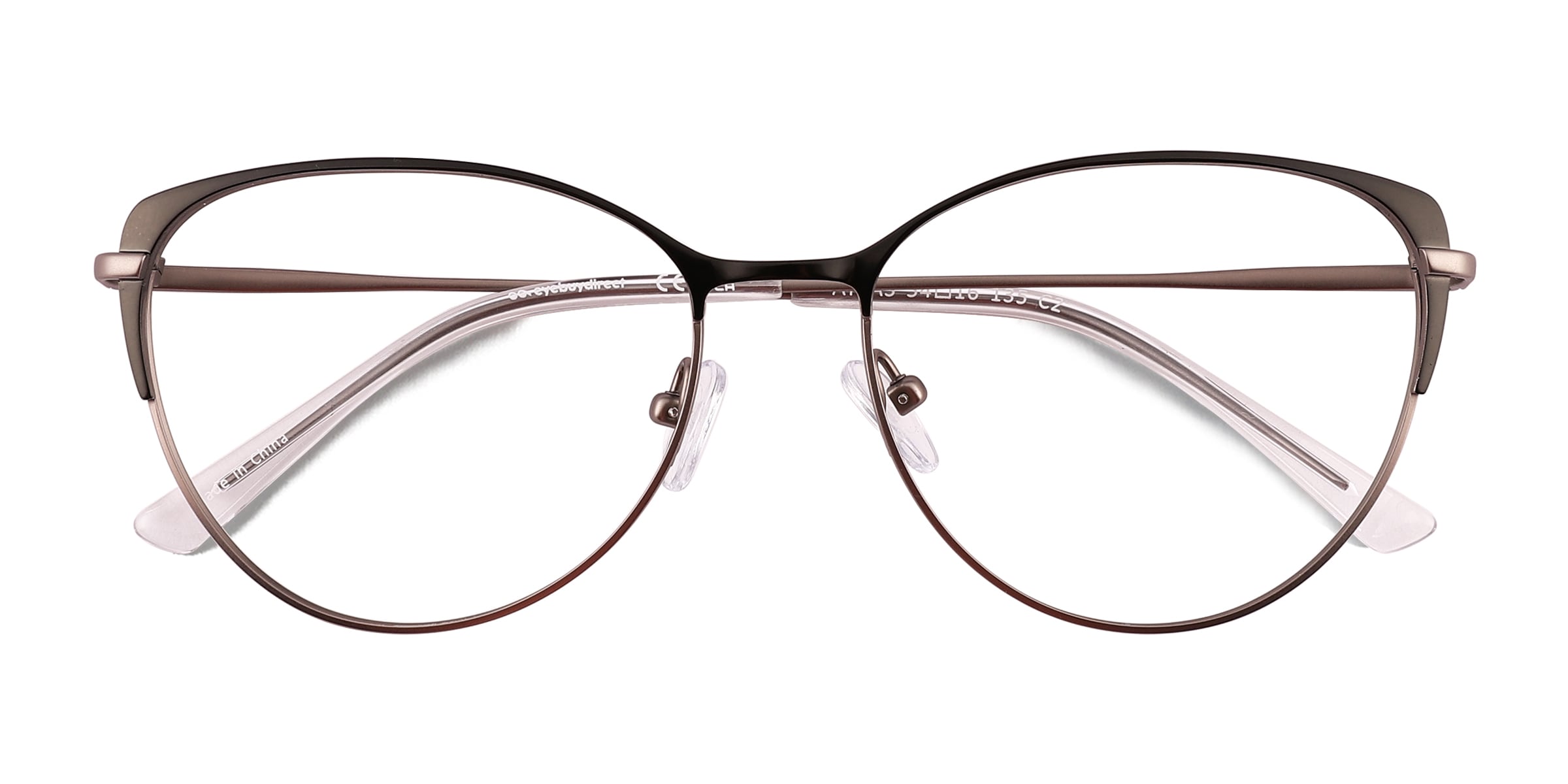 Atlas Cat Eye Shiny Black Glasses for Women