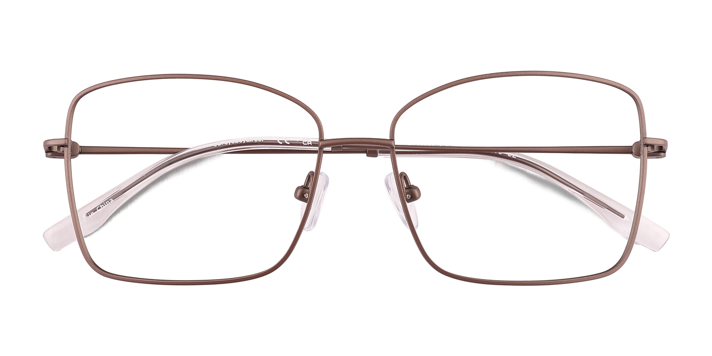 Typhon Cat Eye Matte Silver Full Rim Eyeglasses