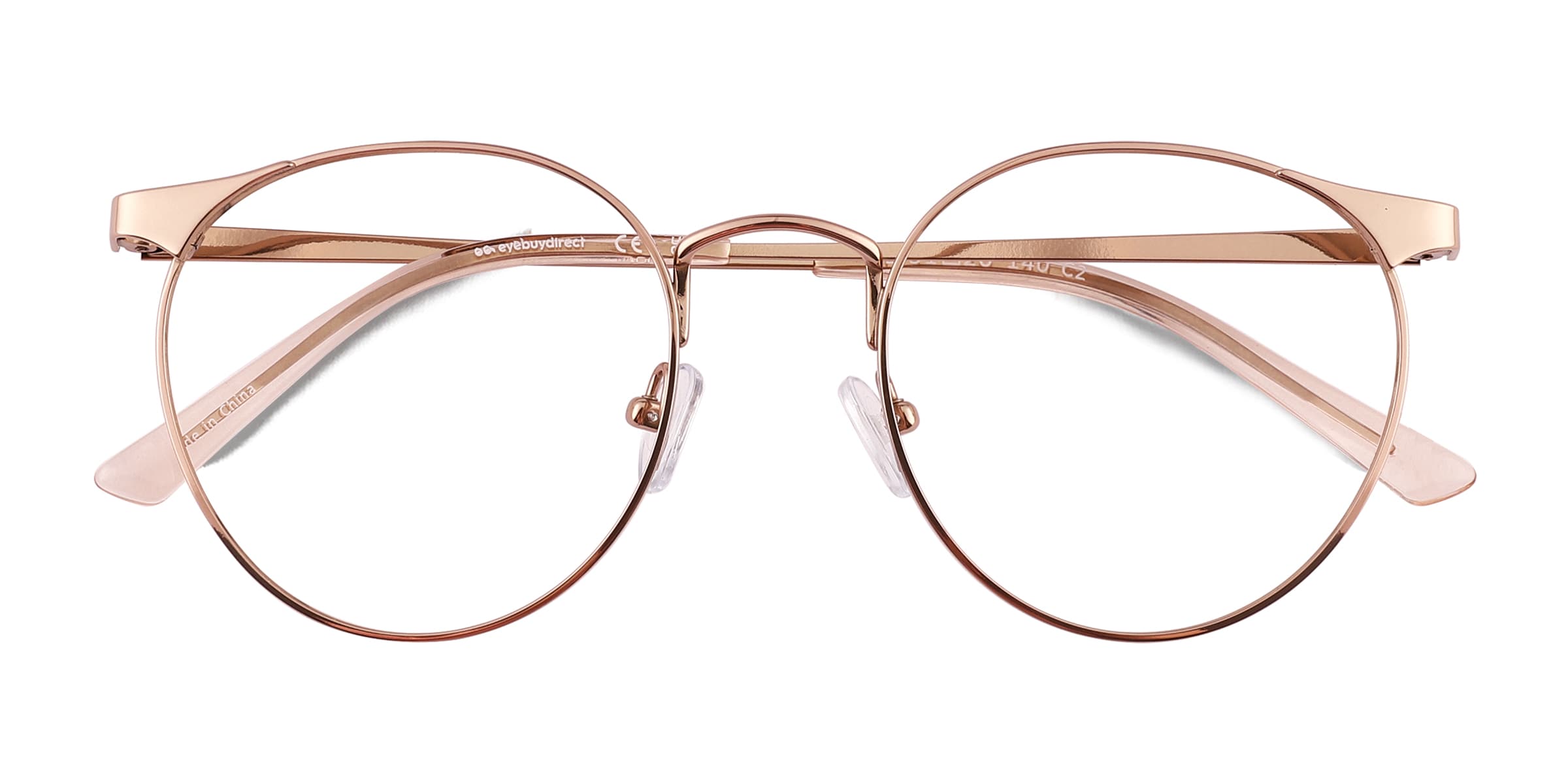 Alsie Round Rose Gold Full Rim Eyeglasses