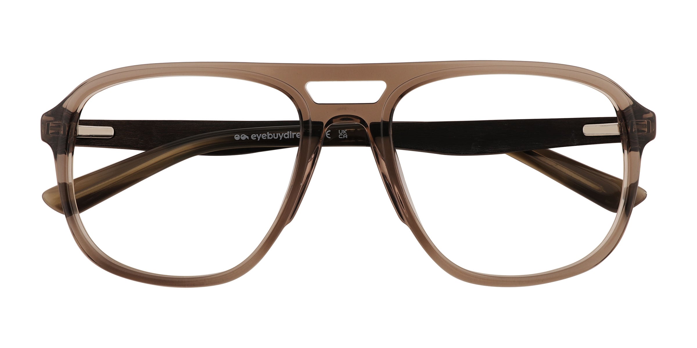 Twig Aviator Crystal Gray Glasses for Men
