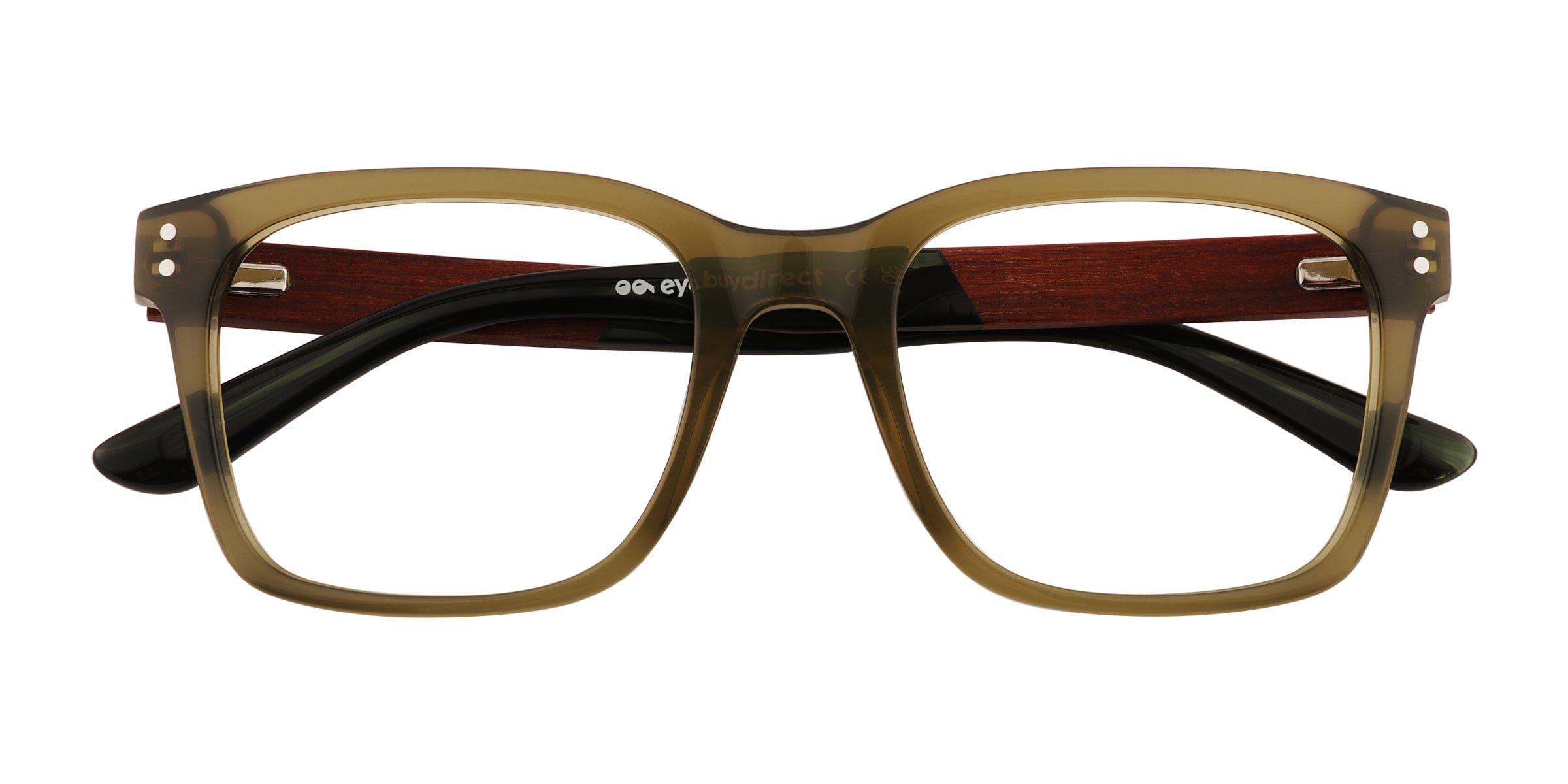 Sumac Wayfarer Crystal Green Full Rim Eyeglasses