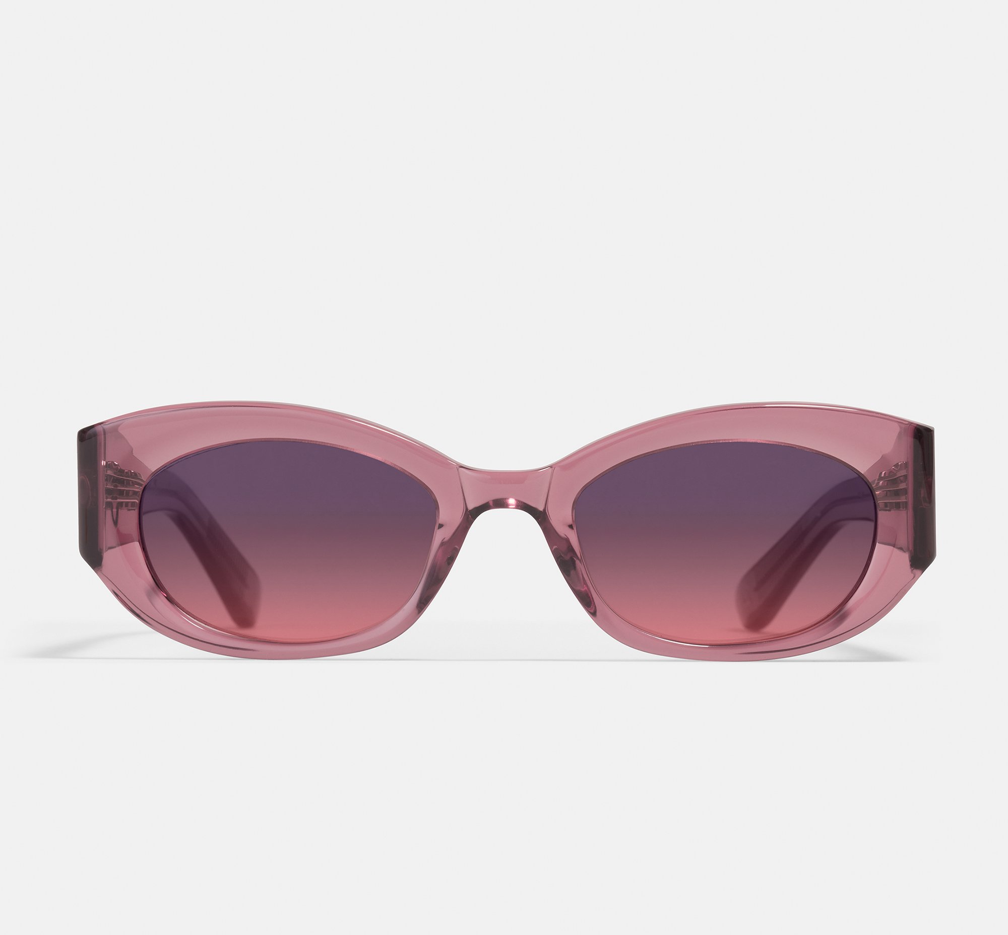 Xena Mono Pink | Rectangular Bio Acetate Sunglasses