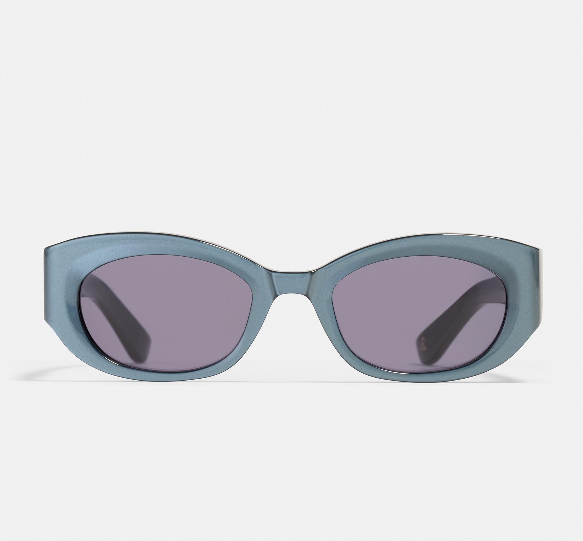 Xena Ocean Chrome | Rectangular Recycled Sunglasses